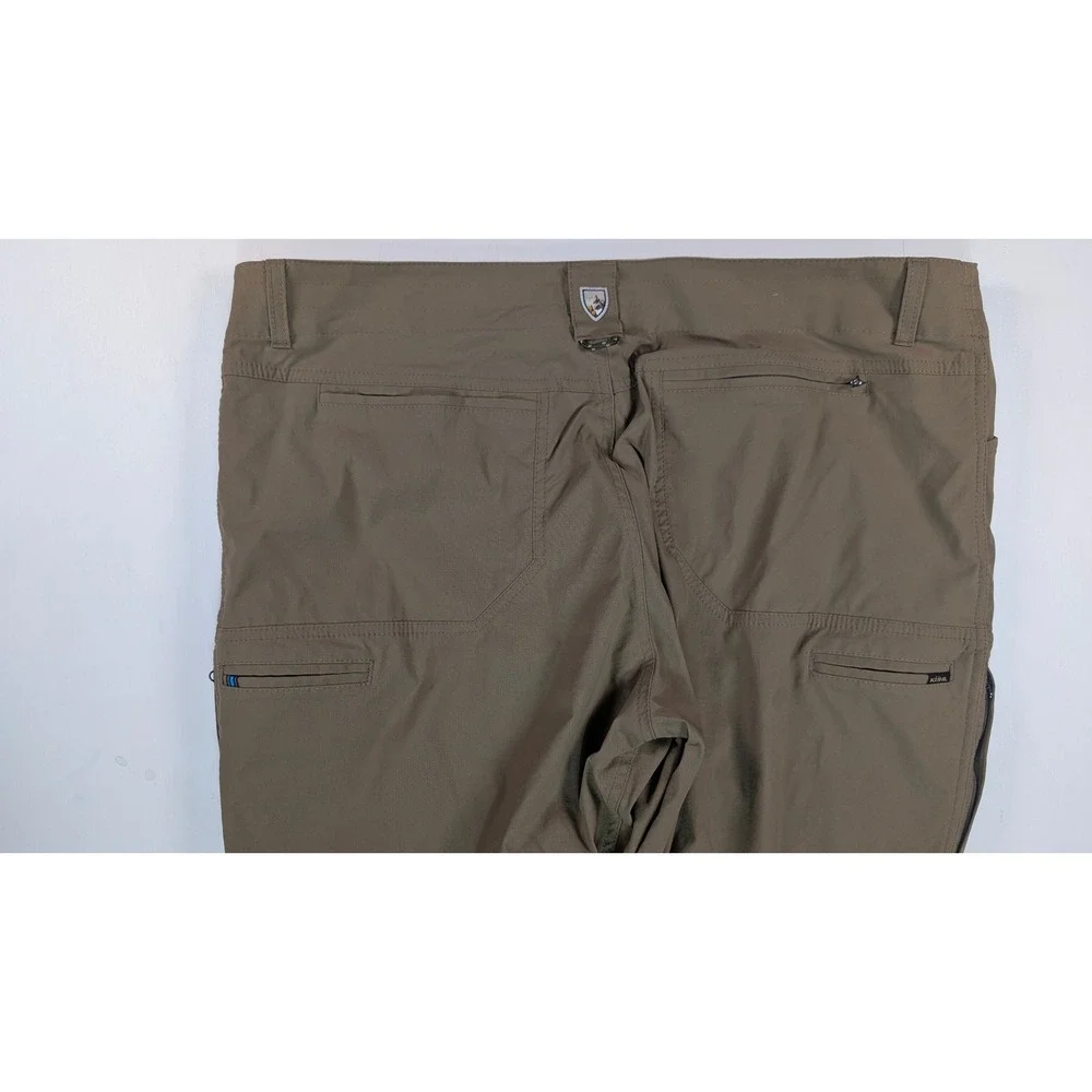 Kuhl Freeflex Style Mens 40x30 Hiking Pants Brown Outdoor Trekking